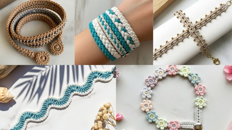 5 Crochet Bracelet Patterns for Friendship & Gifting