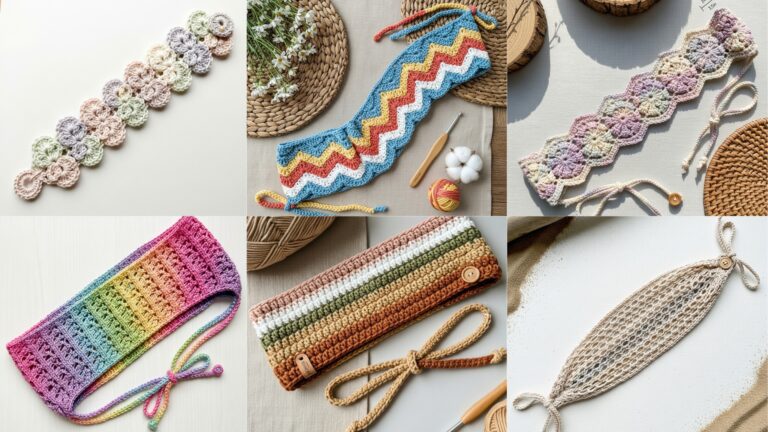 6 Cute Crochet Hair Wrap Patterns for Teens & Adults
