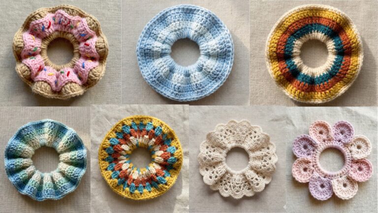 7 Aesthetic Crochet Scrunchie Patterns for Everyday Wear