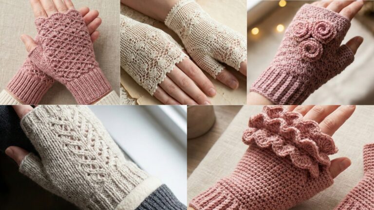 5 Stylish Crochet Fingerless Gloves Patterns You’ll Love