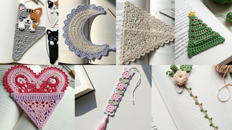 7 Cute Crochet Bookmark Patterns You Can Make Fast
