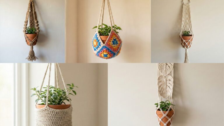 5 Boho-Style Crochet Plant Hanger Patterns for Any Room