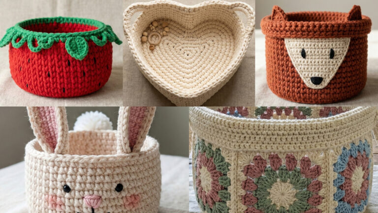 5 Cute Crochet Basket Patterns You’ll Love