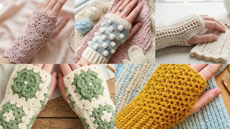 5 Warm Crochet Wrist Warmers Patterns for Fall & Winter