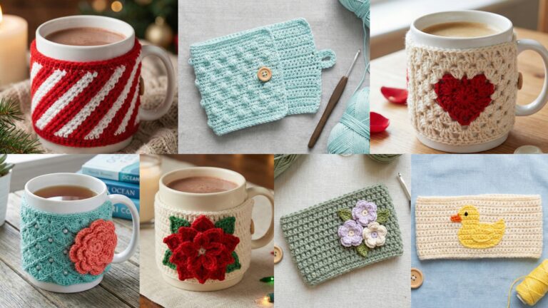 7 Cozy Crochet Mug Cozy Patterns for Coffee & Tea Lovers