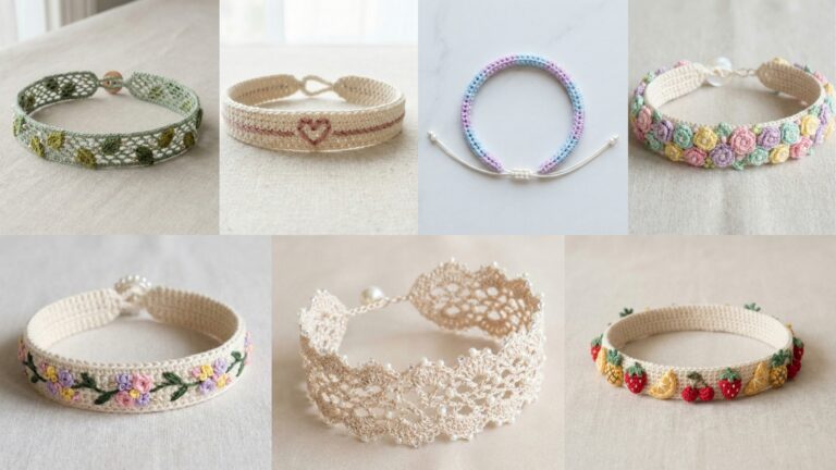 7 Cute Crochet Bracelet Patterns You’ll Love