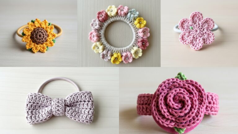 5 Trendy Crochet Hair Tie Patterns for All Hair Types