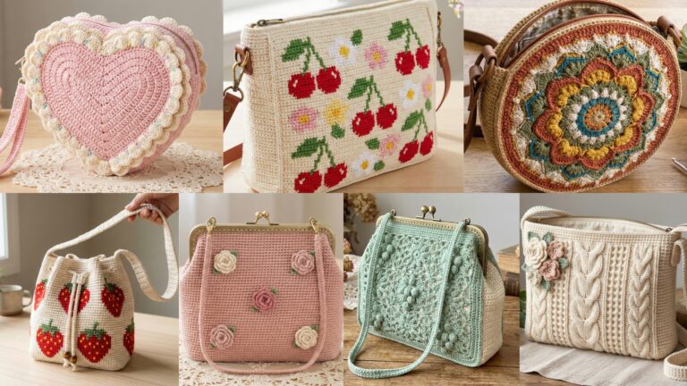 7 Modern Crochet Purse Bag Patterns for a Handmade Look
