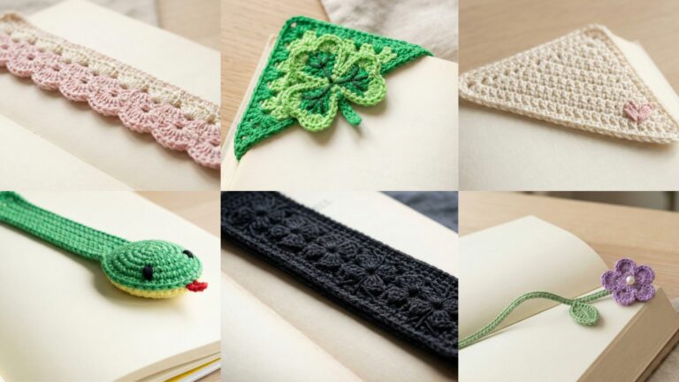 6 Quick Crochet Bookmark Patterns You Can Make Today