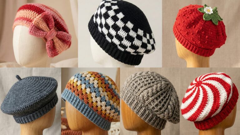 7 Handmade Crochet Beret Hat Patterns for Cozy Fashion