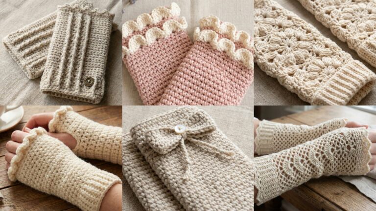6 Cute Crochet Wrist Warmers Patterns for Everyday Wear