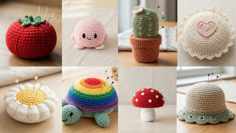 8 Creative Crochet Pincushion Patterns for Your Sewing Space