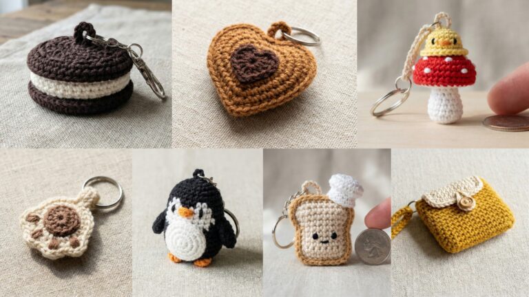 7 Beginner-Friendly Crochet Keychain Patterns with Simple Stitches