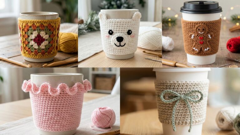5 Cute Crochet Cup Sleeve Patterns You’ll Love