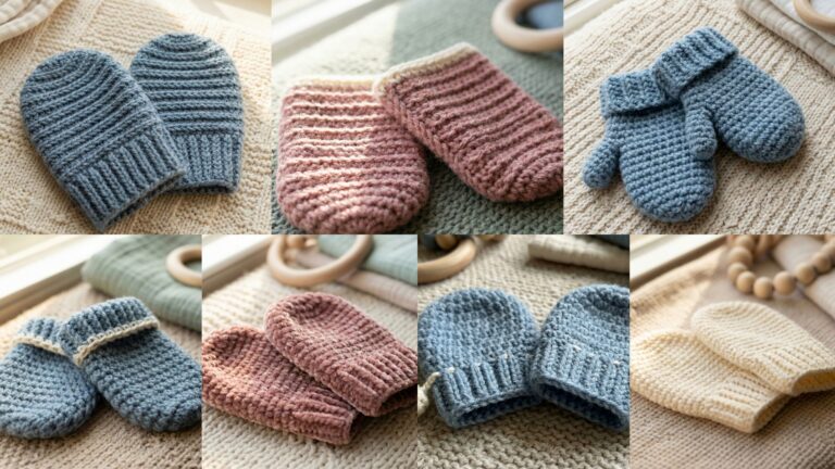 7 Soft Crochet Baby Mittens Patterns for Newborns