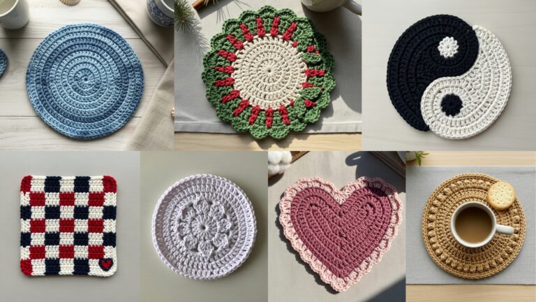 8 Pretty Crochet Coaster Patterns Perfect for Tea Time
