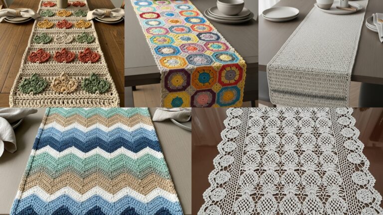 5 Beautiful Crochet Table Runner Patterns for Your Home