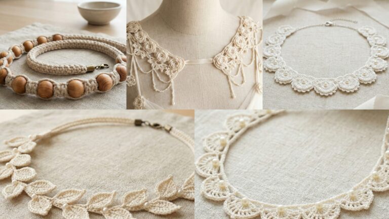 5 Trendy Crochet Necklace Patterns for Handmade Jewelry