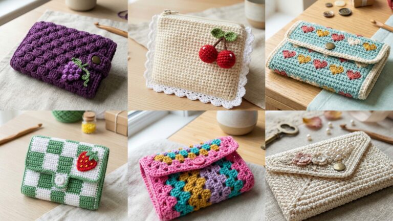 6 Small Crochet Wallet Patterns Perfect for Everyday Use