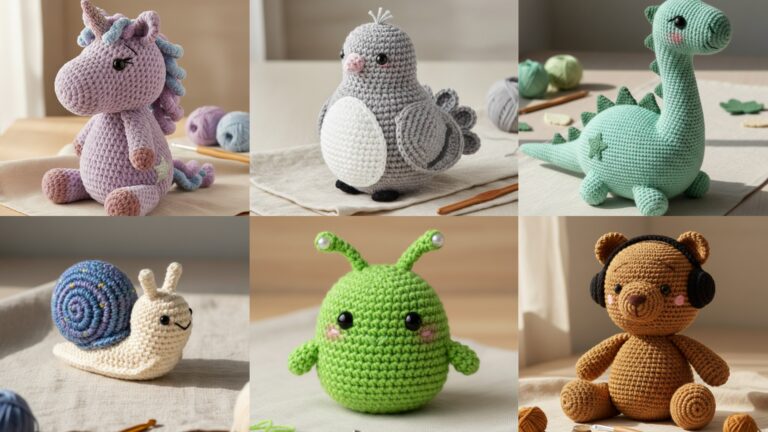 6 Adorable Crochet Amigurumi Plush Patterns You’ll Love