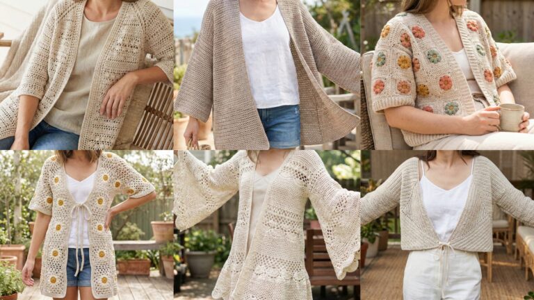 6 Breezy Crochet Summer Cardigan Patterns for Warm Days