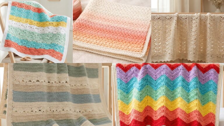 7 Soft & Cozy Crochet Blanket Patterns for Babies
