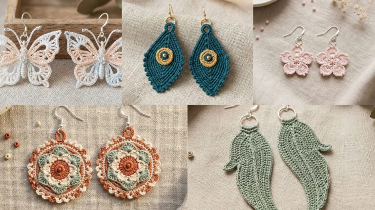5 Modern Crochet Earrings Patterns for a Chic Look