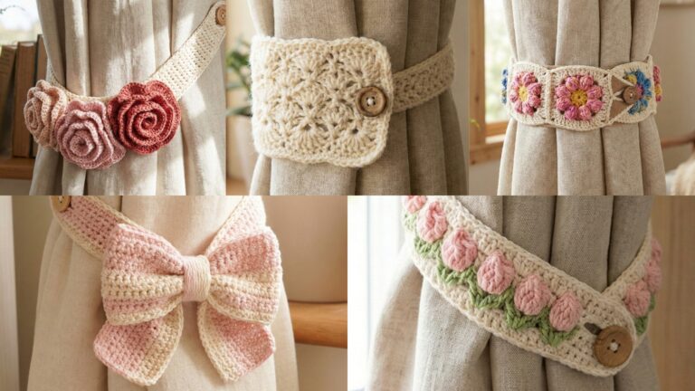 5 Beautiful Crochet Curtain Tie Back Patterns You’ll Love