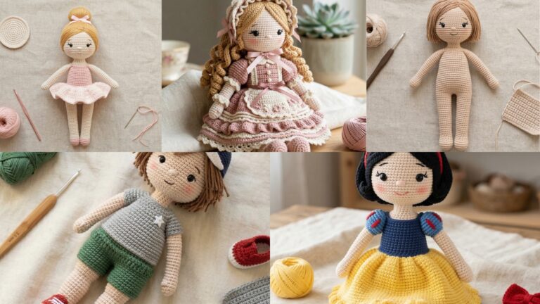 5 Beautiful Crochet Doll Amigurumi Plush Patterns Perfect for Gifts