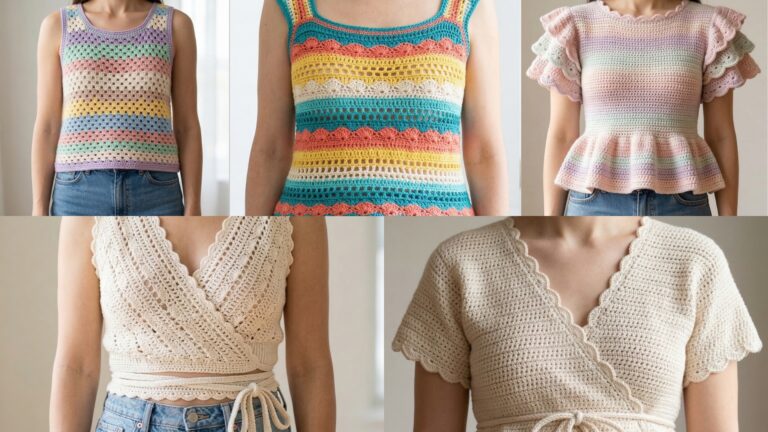 5 Stylish Crochet Top Patterns You Can Make Today