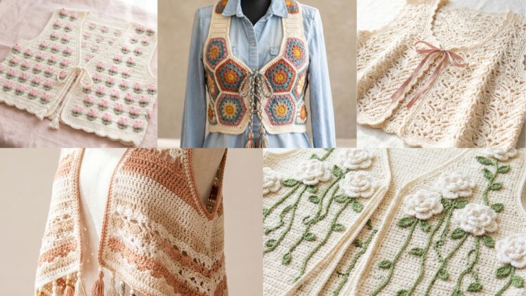 5 Beautiful Crochet Vest Patterns for Handmade Fashion