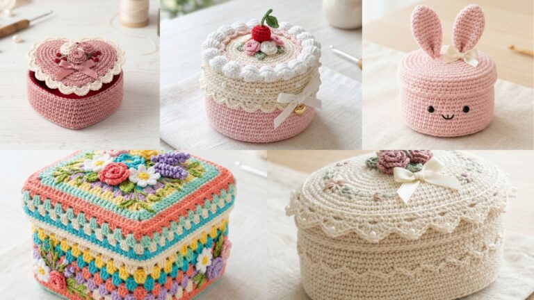 5 Creative Crochet Mini Jewelry Box Patterns Perfect for Gifts