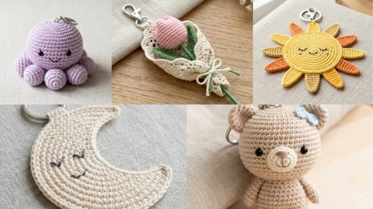 5 Easy Crochet Friendship Keychain Patterns for Handmade Gifts