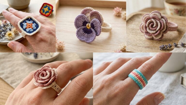 5 Simple Crochet Ring Patterns for Gifts & Accessories