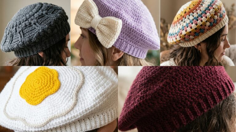 5 Stylish Crochet Beret Hat Patterns to Elevate Any Outfit