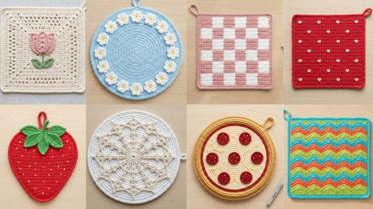8 Cute Crochet Pot Holder Patterns You’ll Love