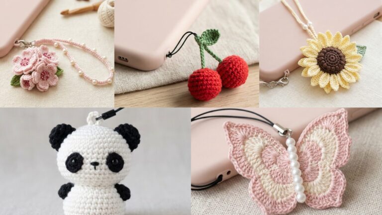 6 Fun Crochet Phone Charm Patterns to Try This Week