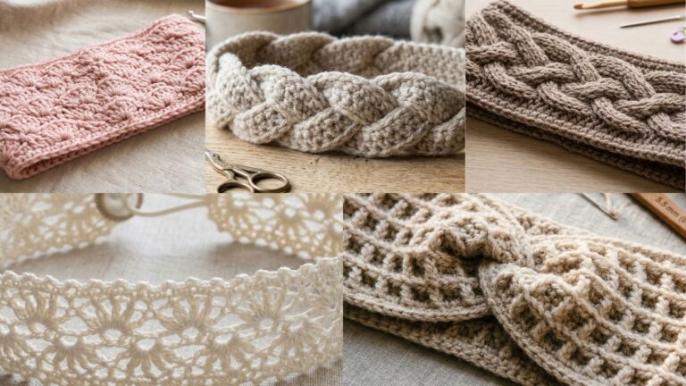5 Simple Crochet Headband Patterns for Everyday Wear