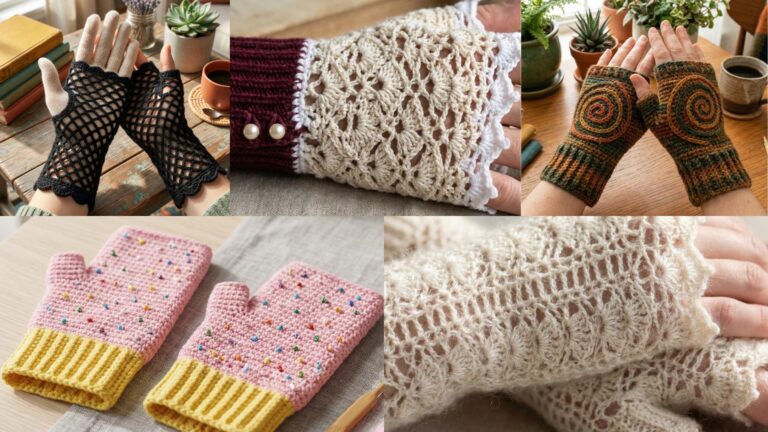 5 Cute Crochet Fingerless Gloves Patterns You’ll Love