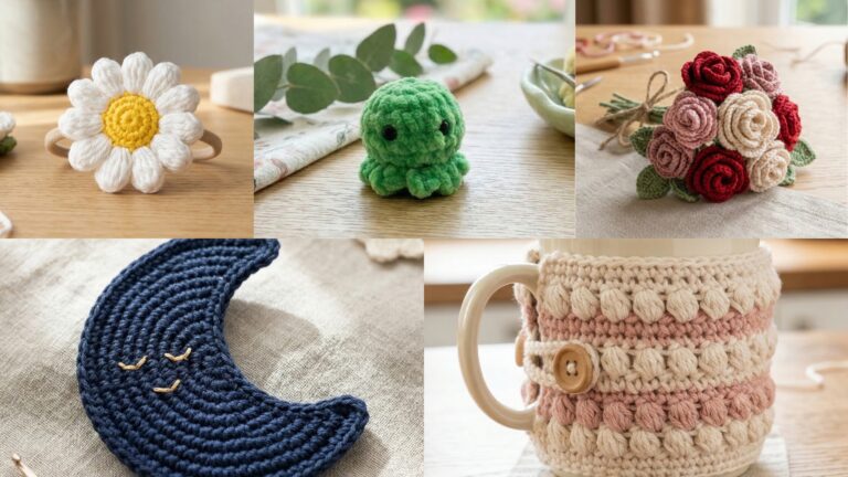 5 Easy Crochet 10-Minute Projects You Can Make Today