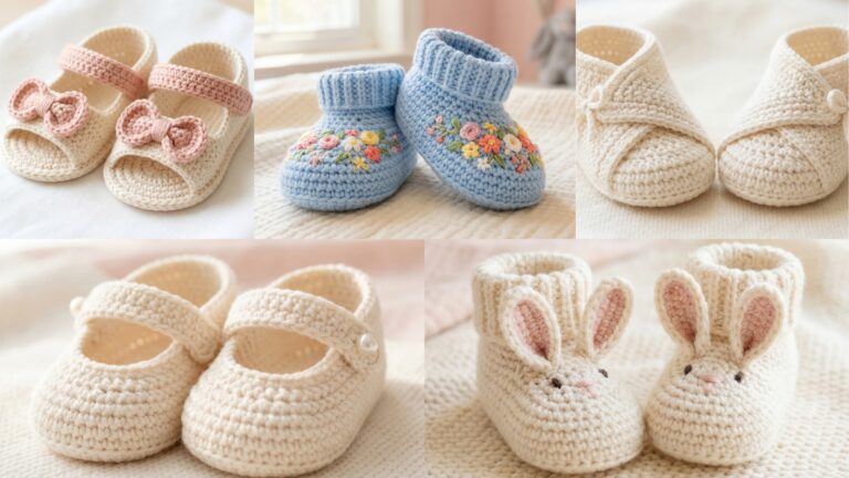 5 Soft Crochet Baby Shoes Patterns Perfect for Little Feet