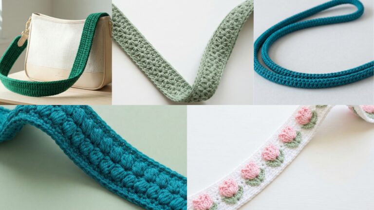 5 Beautiful Crochet Strap Patterns for Handmade Bags