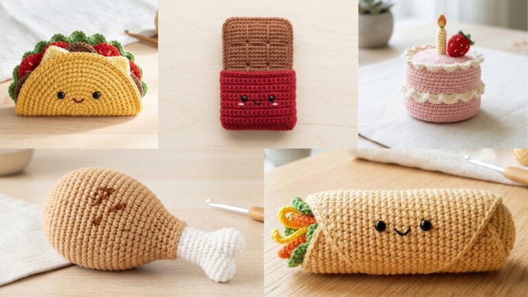 5 Creative Crochet Mini Food Amigurumi Patterns for DIY Projects