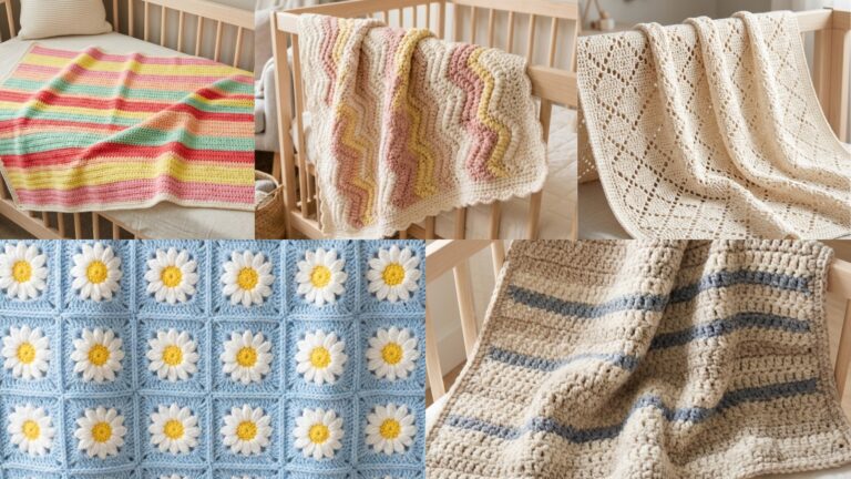 5 Adorable Crochet Baby Blanket Patterns for Baby Showers