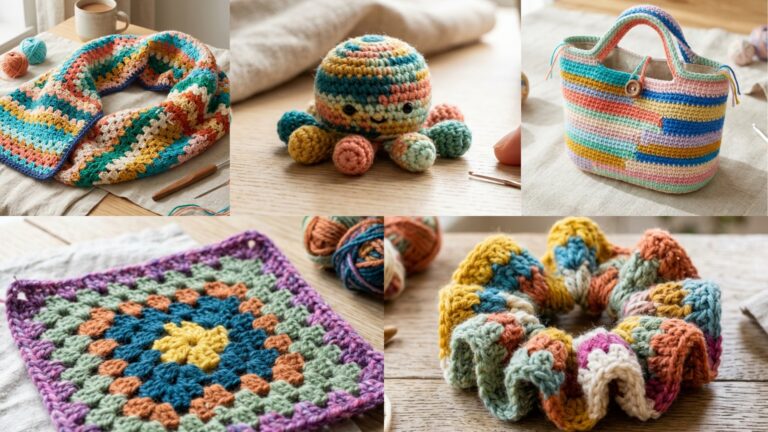 5 Genius Crochet Scrap Yarn Project Ideas to Reduce Waste