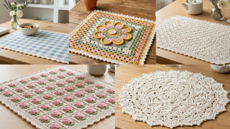5 Cute Crochet Table Mat Patterns Perfect for Gifts