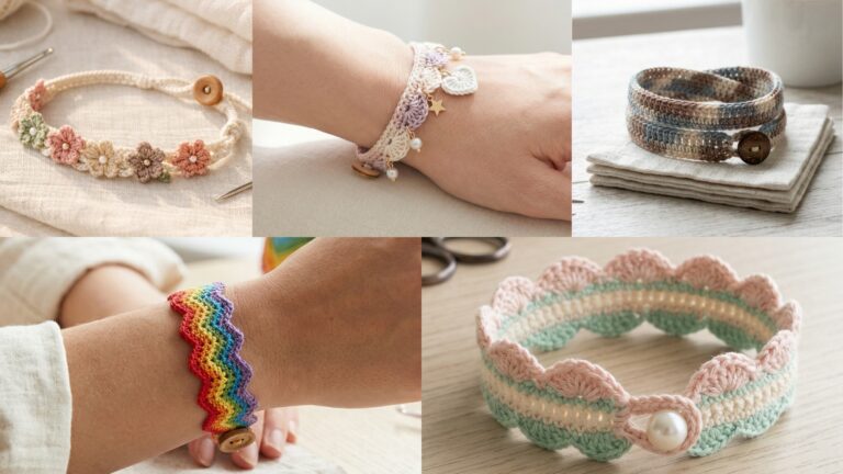 5 Beautiful Crochet Bracelet Patterns for Everyday Style