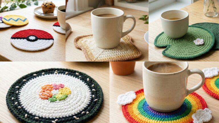 5 Small Crochet Coaster Patterns That Make Big Style Impact