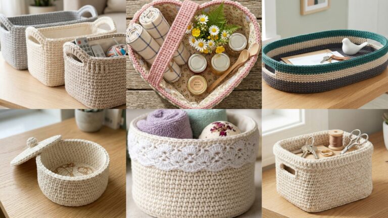 6 Stylish Crochet Storage Basket Patterns for Home Organization