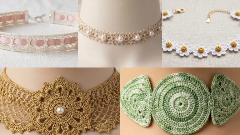 5 Adorable Crochet Choker Necklace Patterns for Handmade Jewelry